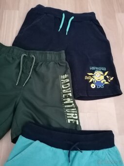 Chlapecké kraťasy vel.134, 3 kusy - 2