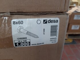 Prodám balení Vrut 8x60 mm - 2