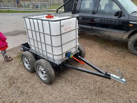 Vozík na vodu. 600l nebo 1000l s plovákem - 2