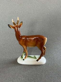 Starožitná soška Srneček 14 cm, Aelteste Volkstedter - 2