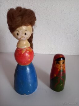 Dřevěné malované figurky, mix dřevěných hraček - 2