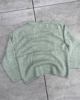 Zara Sweater Green (L) | Svetr Zelený Chlupatý - 2