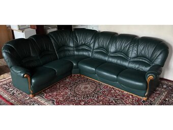 Luxusní rohová italská kožená sedací souprava,5270 - 2