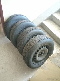 Plechové disky + pneu Octavia2 5x112 R15 - 2