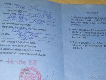 Modrá vojenská knizka - 2