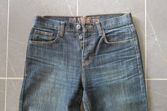 rovný střih, tmavě modré, F+F - 2