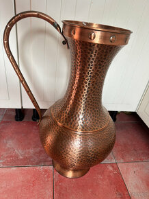 Měděný tepaný džbán - váza - 58cm - 2