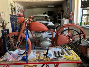 ČZ 150 C,pevný rám z roku 1950 - 2
