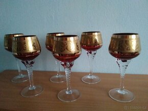 Prodám zlacené likér.skleničky za 2500 Kč - 2