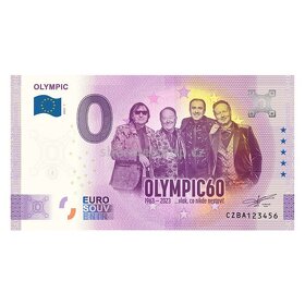 Známkový list Olympic60 + 0 euro suvenýrová bankovka - 2