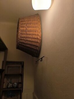 Proutěný koš na prádlo velký-retro - 2