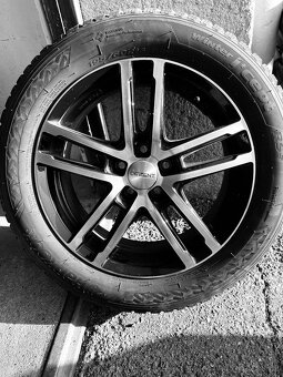 Zánovní alu kola Dezent, zimní pneu Hankook195/60R16 89H - 2