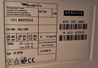 Lednice s mrazákem Whirlpool - 2