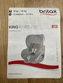 Autosedačka Britax Römer King ll ats ls, 9-18kg - 2