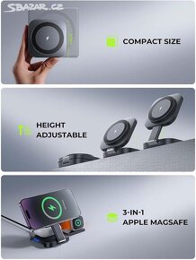 Nabíječka LISEN 3v1 Magsafe iPhone, Watch, Airpody - 2