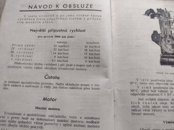 ŠKODA 706 R, 706 RO, NÁVOD K OBSLUZE, 1948 - 2
