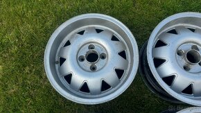 Originál dobové VW ALU kola/disky Fondmetal R15 4x100 - 2