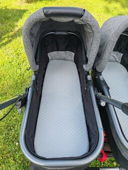 Kočárek pro dvojčata TFK Duo combi pushchair-air wheel 2023 - 2