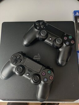 PS4 Slim,2x ovladač,hry - 2