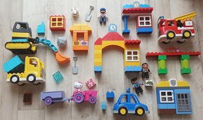 AUTA+STROJE DUPLO, vlaky,koleje, domky,kostky, doplňky - 2