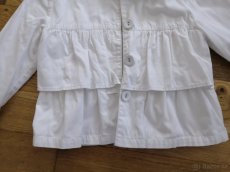 Bílý letní kabátek sáčko Next 128 - 2