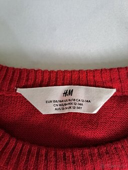 Vánoční svetr H&M - vel. 158/164 - 2