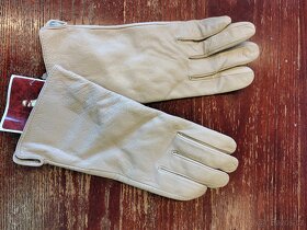 Luxusní dámské kožené rukavice s teplou podšívkou - 2