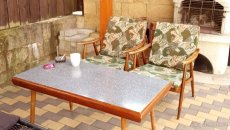 Retro starožitný stolek a kresilka 60leta - 2