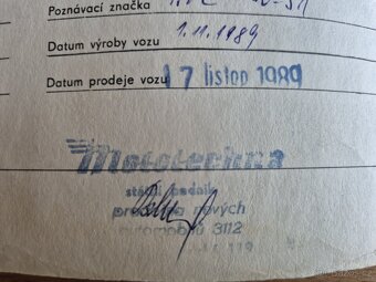 Doklady, TP, SPZ Škoda 125L - 2