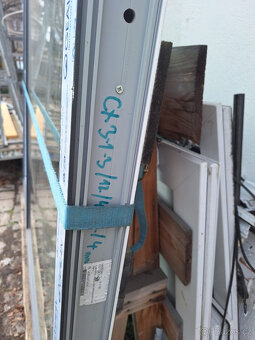 fix okno a balkon.dveře antracit ,ořech, konex trojsklo - 2