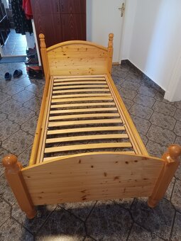 Postel z masivu borovice 90/200 - 2