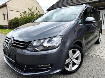 VOLKSWAGEN SHARAN 2.0TDI DSG,KŮŽE,XENONY,KAMERA,TAŽNÉ,7MÍST, - 2