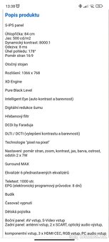 Prodám TV LG 32LB75 ZB - 2