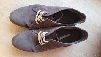 Dámské hnědé polobotky, vel. 44 - 2