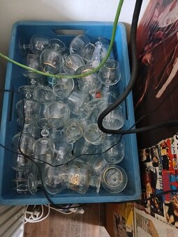 RETRO SKLENICKY NA  VINO - 2