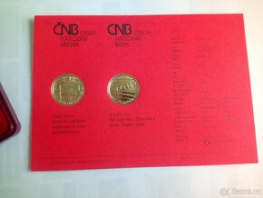 Zlatá mince Zdymadlo na Labi pod Střekovem proof kvalita - 2