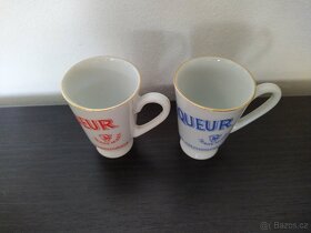 Starožitné porcelánové pohárky, panáky - 2