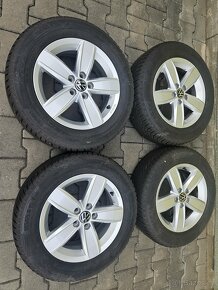 5x100 15 5,5J ET40 orig.VW alu kola vĉ. zim. Continental 7-7 - 2