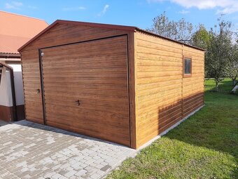 Plechová garáž 4x5m - 2