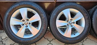 Originál alu Škoda SCALA 5x100 205/60 R16 - letní pneu - 2