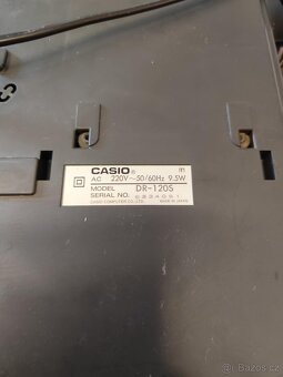 Retro kalkulačka Casio dr-120s s tiskárnou funkční - 2