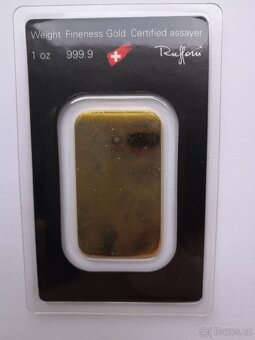 Zlatý investiční slitek 1 oz (31,1g) Argor-Heraeus - 2