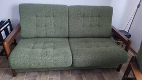 Masivní rozkládací sedací souprava s 1 křeslem - 2