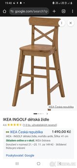 Detska jídelní židle ikea - 2