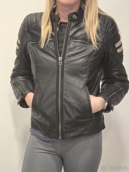 Dámská kožená bunda na motorku TXR Carmen černá - 2