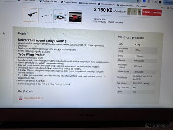 Nosič přičniky na Mercedes GL 2007-2012 Hakr - 2