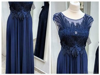 S-M NOVÉ plesové šaty KRAJKOVÉ - 2