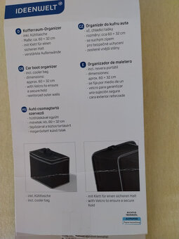 Organizér do auta s vyjímatelným chladícím boxem - 2