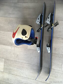 Prodám dětské lyže 79cm + helma - 2
