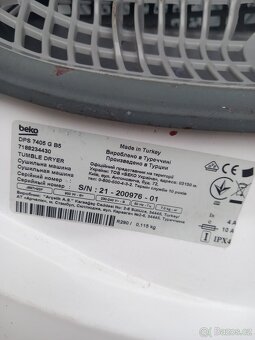 Sušička Beko na 7kg prádla - 2